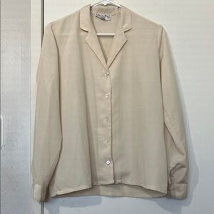 Dior Cream button down blouse